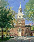 Liberty Plaza Philadelphia by Thomas Kinkade